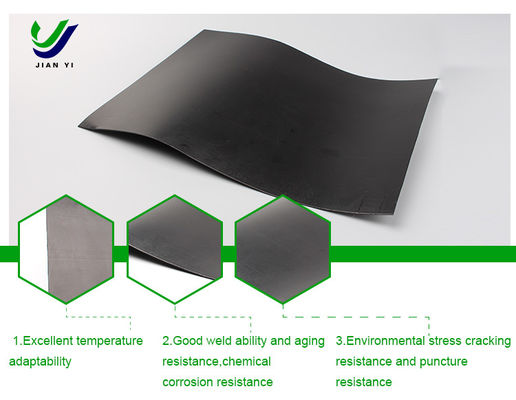 chất lượng  Anti Seepage HDPE Smooth Geomembrane Waterproof 2mm Thickness nhà máy sản xuất