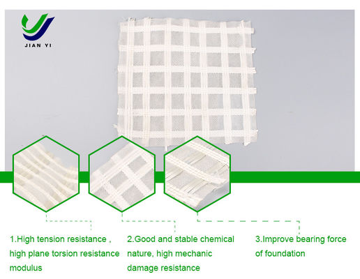 Bảo vệ môi trường Mạng lưới địa lý sợi thủy tinh 30-80kN / m Để bảo tồn nước