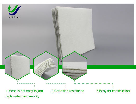 80% Kháng tia cực tím Geotextile sợi ngắn cho vỏ bãi rác