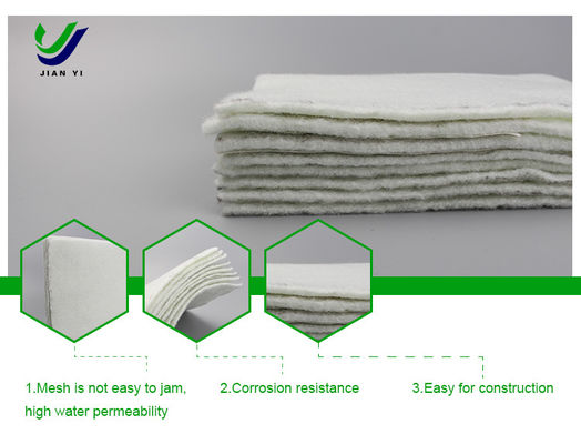 Tăng độ ổn định đất Sợi cơ bản Geotextile Nước Thấm và lọc