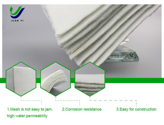 Phòng chống tia cực tím Sợi cơ bản Geotextile Thấm nước 100-800g/m2