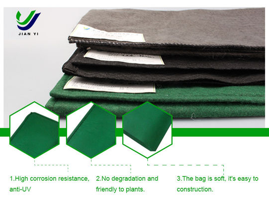 Túi Geotextile bền vững ổn định để bảo vệ đường sắt xanh