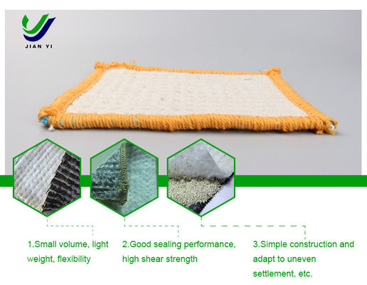 Ống thấm Bentonite Liner đất sét địa tổng hợp cho tàu điện ngầm và đường hầm dự án