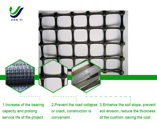 Culvert tăng cường Biaxial nhựa Geogrid chống ăn mòn hóa học