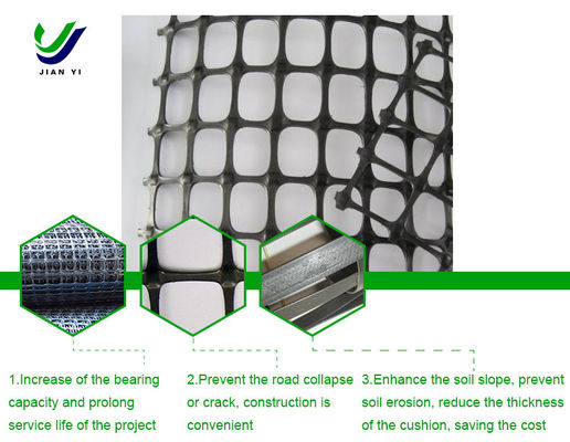 Bảo vệ độ dốc PP Bi-axial Geogrid để tăng tải và ngăn ngừa nứt