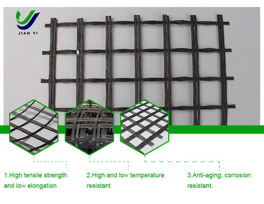 Geogrid tăng cường nhựa sợi thủy tinh để bảo vệ dốc