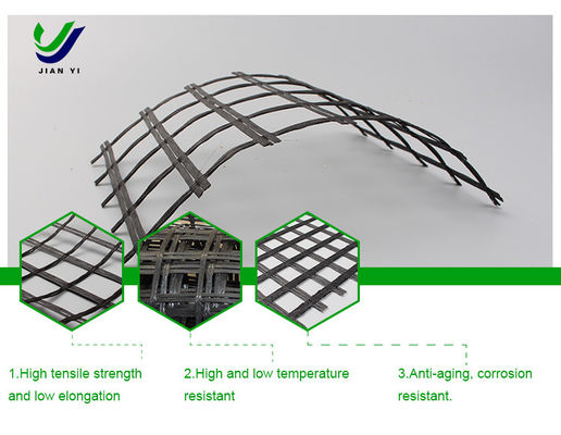 Kiểm soát xói mòn Glass Fiber Geogrid To Reinforced Soft Soil Foundation