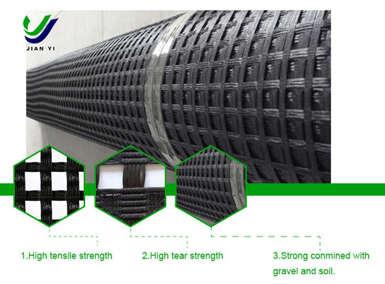 Geogles polyester đan đan đặc biệt cho bảo vệ đường sắt và tăng cường tường hỗ trợ