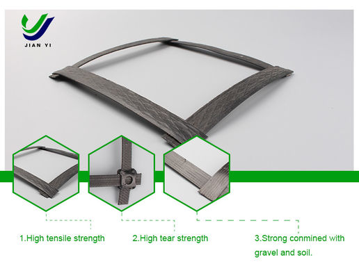 Thép-Plastic Geogrid để củng cố Đập Đường sắt