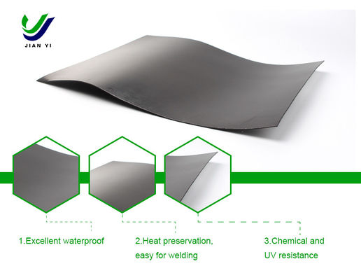 Chống axit và kiềm, chống nước mắt HDPE Geomembrane mịn cho dự án kỹ thuật chống rò rỉ