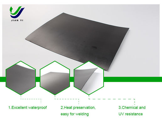 Màng địa kỹ thuật HDPE dày 1.5 mm cho ứng dụng chống thấm bãi rác với Polyethylene mật độ cao