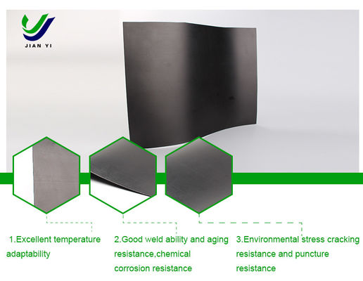 Vật liệu thấm HDPE Geomembrane trơn cho lọc và cách ly