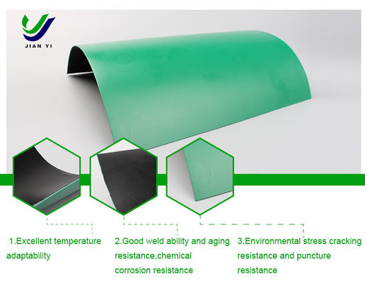 HDPE Geomembrane có độ bền cao 0,939g/cm3 cho các hồ chứa và bãi rác