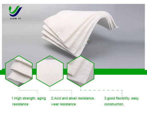 Dải vải địa chất sợi dài có độ bền cao 100-800g/m2 với khả năng chống ăn mòn