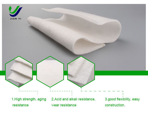Vải Geotextile sợi dài màu xanh tùy chỉnh để củng cố Độ dài tách 50m-200m
