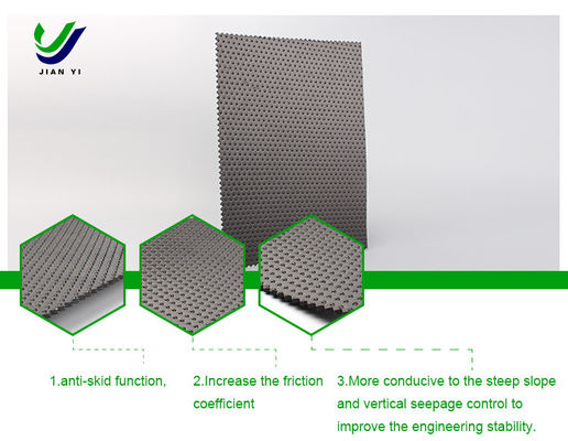 Geomembrane HDPE có kết cấu thô 1,5 mm màu đen để tăng độ không thấm
