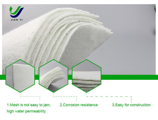 100g-800g/m2 Geotextile Sợi Staple