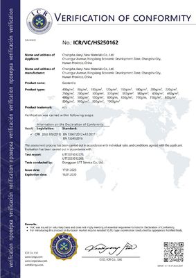 PET Polyester Chips Nonwoven Geotextile for Tailings Dây và bãi rác Độ rộng 1m-6.6m Độ bền tan KN/m ≥ LD/TD 4.5-40