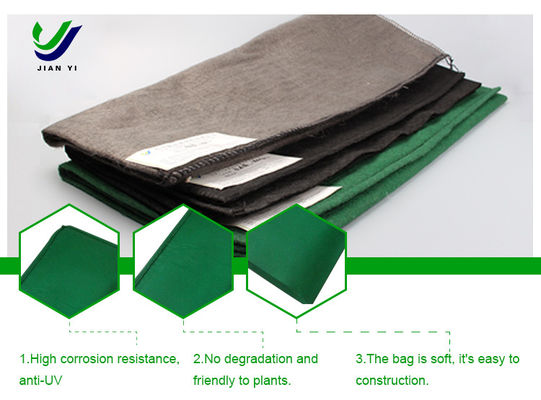 Hỗ trợ thực vật. túi Geotextile mềm và dễ dàng để xây dựng cho dự án đê.