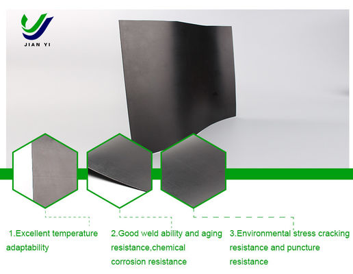 Geomembrane HDPE polyethylene mật độ cao cho lưu trữ nước hồ chứa và bảo vệ sườn núi