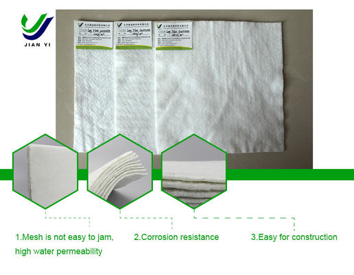Đỏ màu trắng trọng lượng Giotextile sợi thắt với chức năng lọc tuyệt vời
