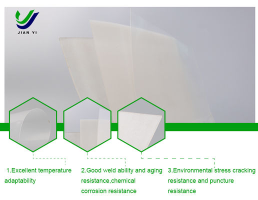 Đường viền HDPE màu trắng phản xạ ánh sáng mặt trời để cách nhiệt nhiệt trong các nhà máy điện quang điện và hồ bơi ngoài trời