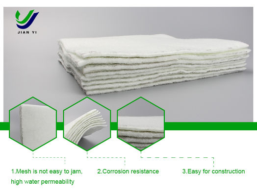 Xây dựng đường cần Geotextile không dệt vải sợi ngắn cung cấp khả năng chống đâm tuyệt vời cùng với việc tách và lọc thiết yếu
