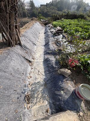 20m-50m Chiếc chăn xi măng cứng nhanh với sợi dệt và bột xi măng để củng cố đất vững chắc