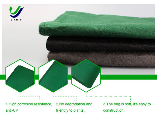Túi địa kỹ thuật dệt polypropylene xử lý UV để ổn định mái dốc và phát triển thảm thực vật