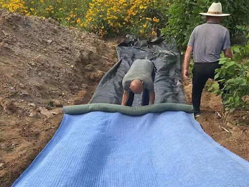 Chăn xi măng chống nước bền với độ cứng nhanh để bảo vệ khẩn cấp và lâu dài