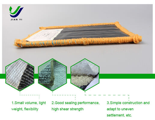 Sodium Bentonite GCL có độ bền cao Liner đất sét địa tổng hợp thân thiện với môi trường với chiều rộng 4-6m cho các ứng dụng chống rò rỉ