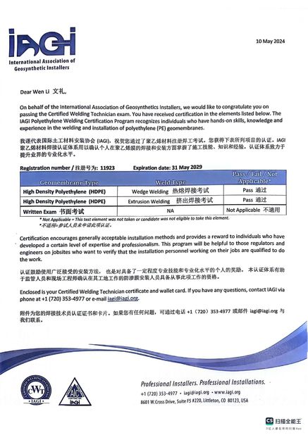 Trung Quốc Changsha Jian-Yi New Material Co., Ltd. Chứng chỉ